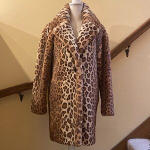 Rag & Bone Faux Fur Leopard Jacket